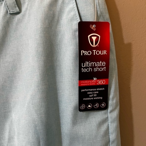 NWT Pro Tour ultimate tech golf short blue size 32 - Picture 2 of 7